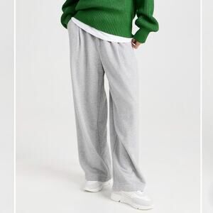 Madewell Terry Oversized Light grey Cozy loungewear Sweatpants Size M